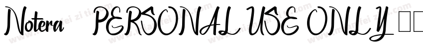 Notera 2 PERSONAL USE ONLY字体转换